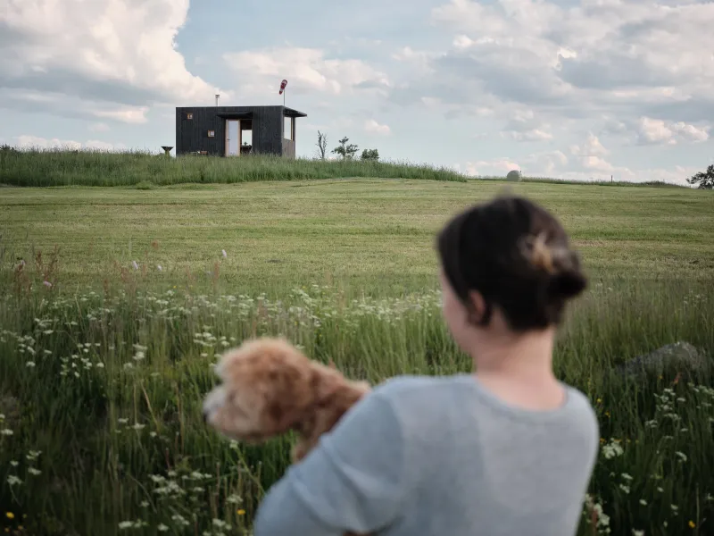 Glamping Na Malém Háji – Blick auf das Tiny House